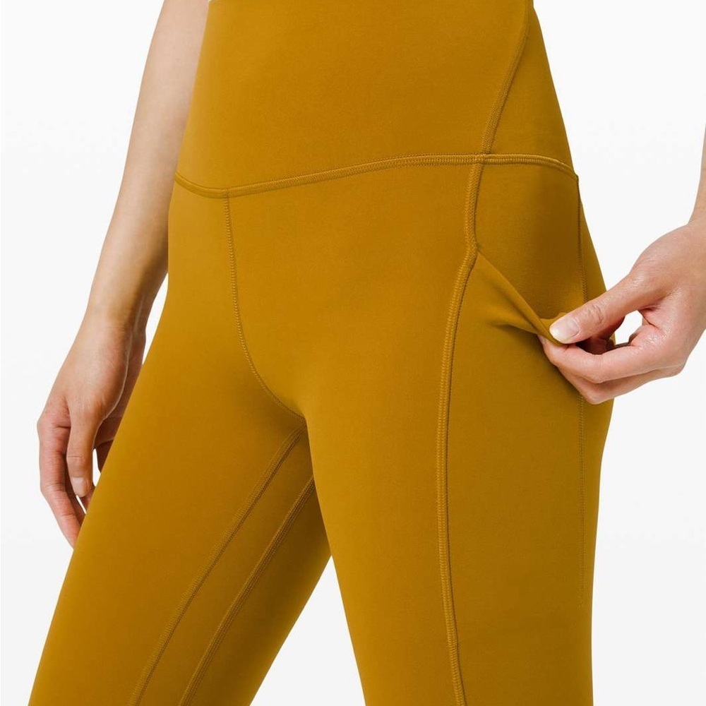 Lululemon Align High Rise Pant with Pockets 25" Gold Spice NWOT Women’s 6 - Picture 3 of 9